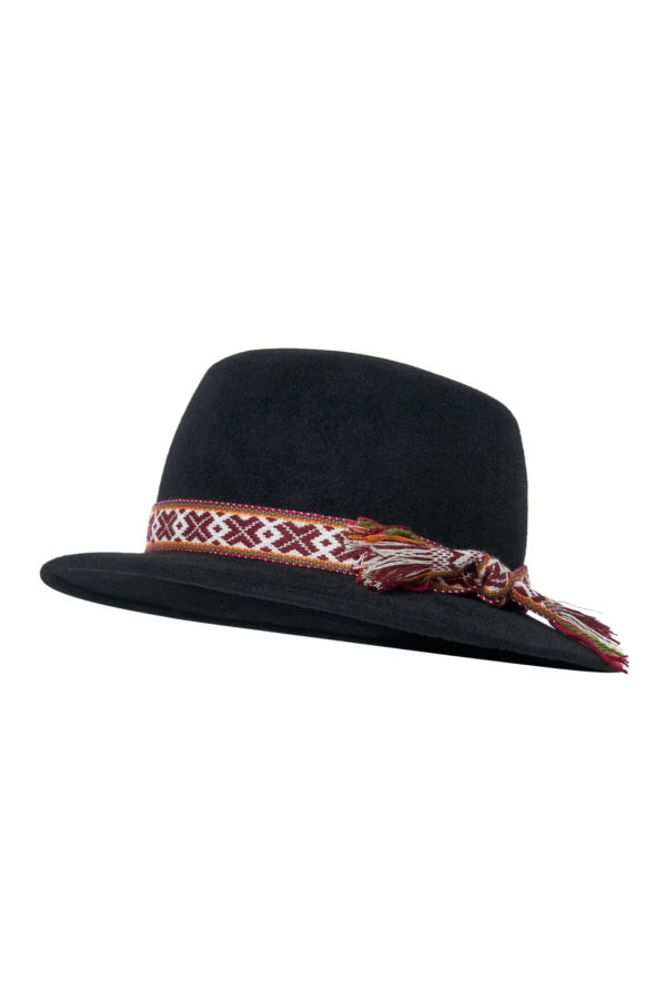 Suvalkietiška vyriška skrybėlė 2 spalvų su įv. juostelėm
