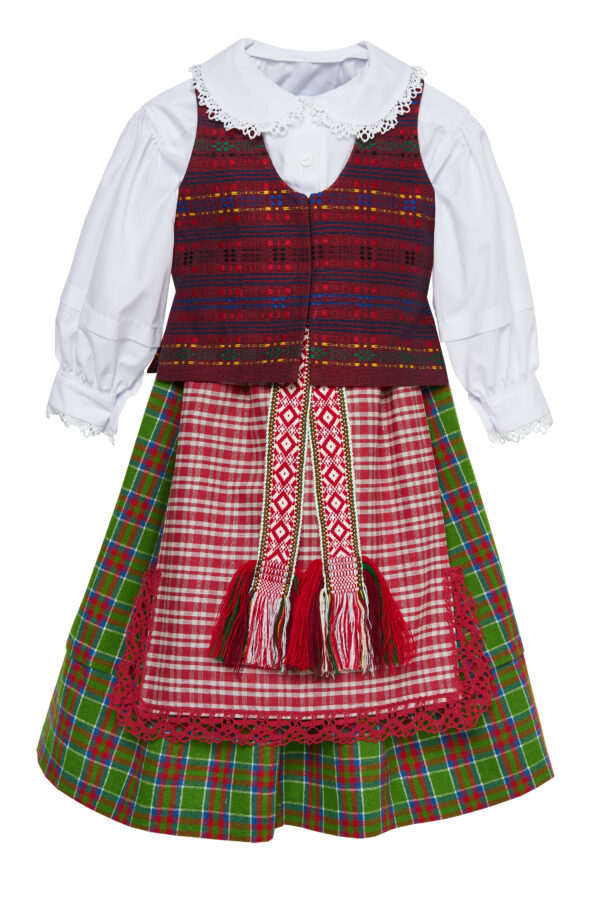 Dzūkiškas mergaitės/merginos tautinis kostiumas KMERD3